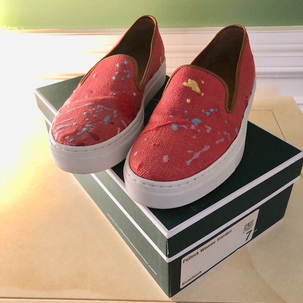 LADIES STUBBS AND WOOTEN CANVAS SNEAKER SIZE 7